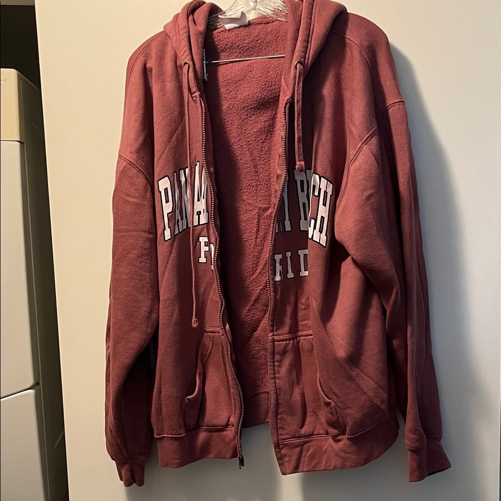 Panama City Beach Burgundy Hoodie Jacket